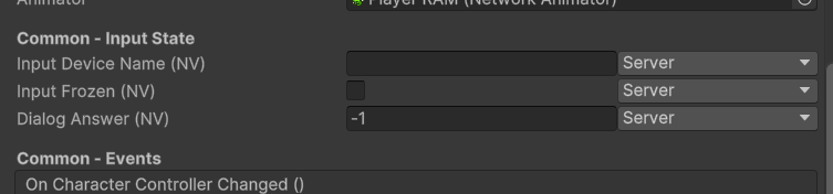 NetworkValue editor view